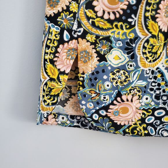 LOFT Floral Pocketed Drawstring Mini Skirt XXSP - Picture 5 of 8